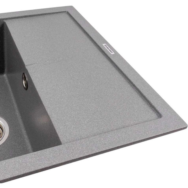 Фото - Мойка кухонная VALESO 5850 REYNA матовая Серый муссон