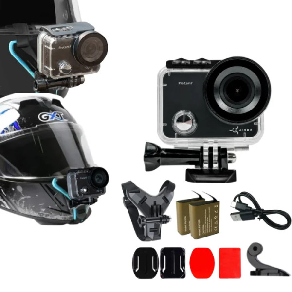 Фото - Экшн-камера AIRON ProCam 7 с креплением на бороду шлема (набор мотоциклиста) Фото - Экшн-камера AIRON ProCam 7 с креплением на бороду шлема (набор мотоциклиста)