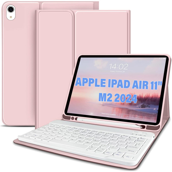 Фото - Чехол-клавиатура для планшета BeCover с беспроводной клавиатурой for Apple iPad Air 11'' (M2)/iPad Air 11'' (M3) Pink (711398)