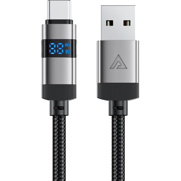 Фото - Кабель синхронизации данных AceFast C15-04 USB-A to USB-C Black (6974316283737)