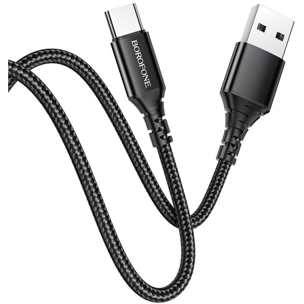 Фото - Кабель синхронизации данных BOROFONE BX54 Ultra bright Type-C 1m 2.4A Black (6931474745835)