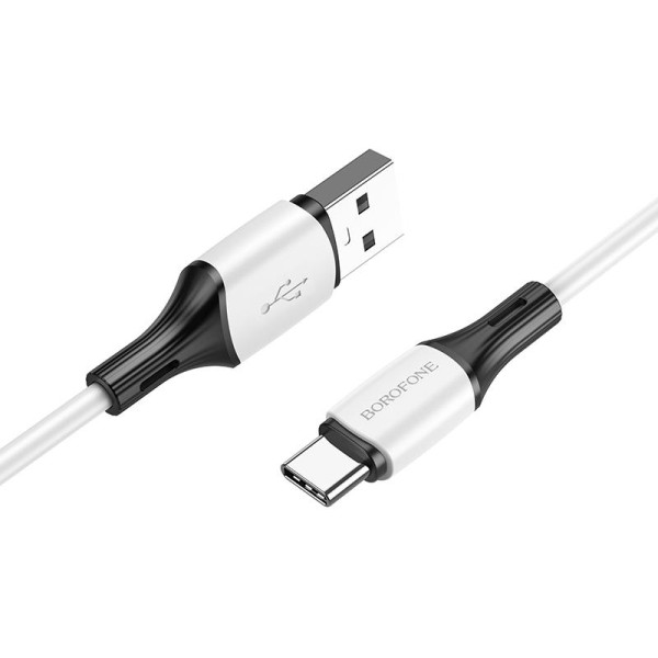 Фото - Кабель синхронизации данных BOROFONE BX79 USB to Type-C 3A, 1m White (6974443384796)