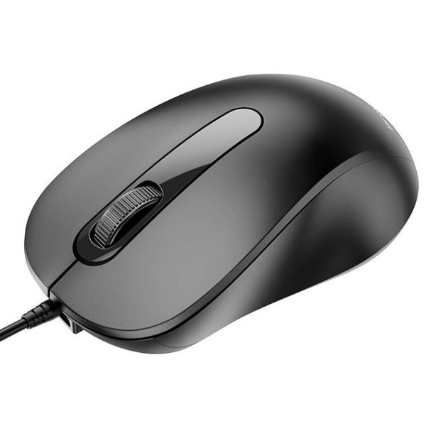 Фото - Мышь проводная BOROFONE BG4 Business wired mouse Black (6974443382976)