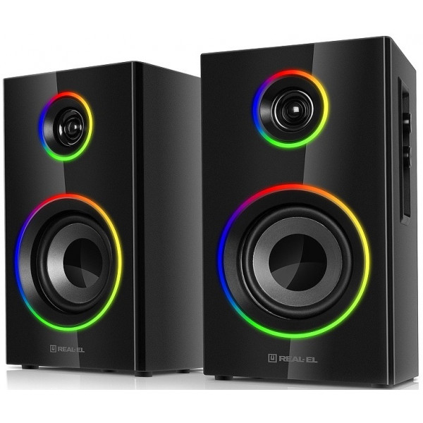 Фото - Уценка - Компьютерная акустика компактная 2.0 REAL-EL S-415 Black (EL121200017)