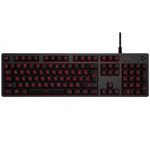Фото - Клавиатура проводная игровая Logitech G413 Carbon/Red USB (920-008309)