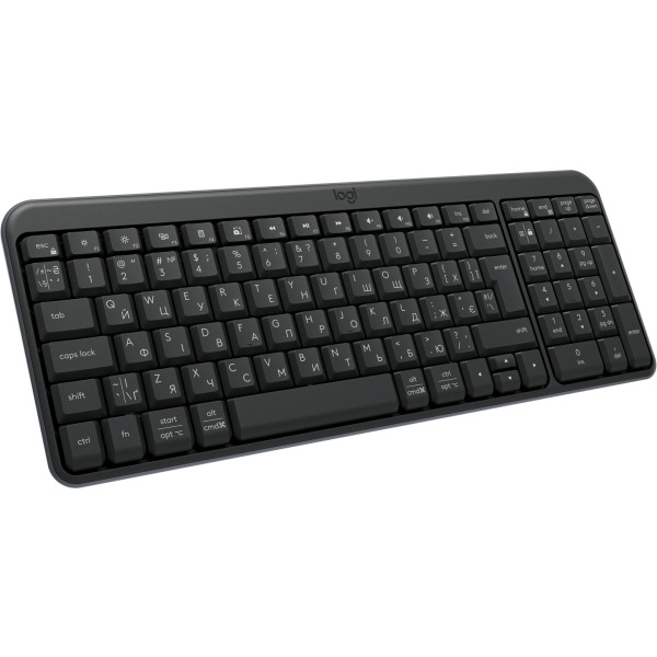Фото - Клавиатура беспроводная Logitech K250 Wireless Keyboard Graphite UKR (920-013822)