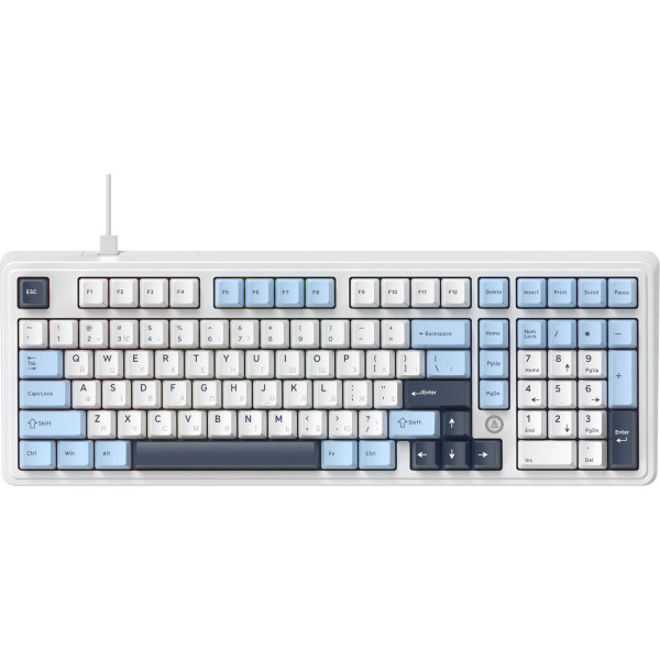 Фото - Клавиатура проводная игровая Ajazz AK980 MAX Magnetic switches Blue White Dark Blue (AK980-MAX-M-BWDB)