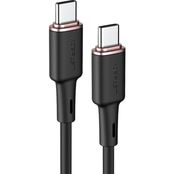 Фото - Кабель синхронизации данных AceFast C2-03 Type-C to Type-C 3A, 60W 1.2m Black (6974316280729)