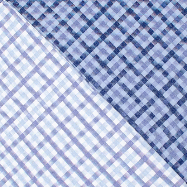 Фото - Комплект постельного белья Home Line Клетка голубой/серо-голубой (179191)