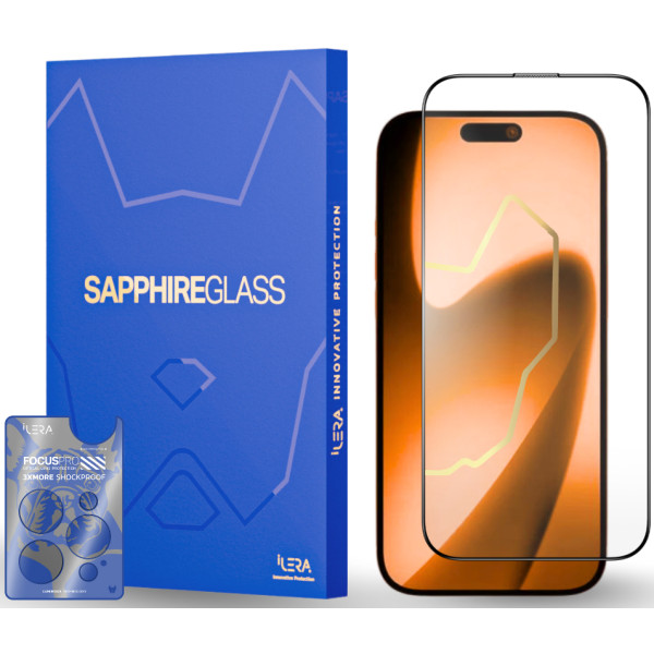 Фото - Защитное стекло для смартфона ILera Sapphire Ultra Glass 2.0 for iPhone 17 (ILSPDLPL17)