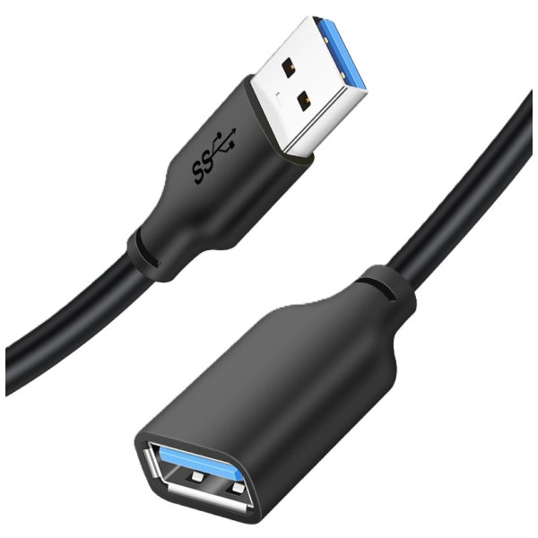 Фото - Кабель USB type A - USB type A Cabletime USB - USB V 3.0 (M/F) 0.5m Black (CA11L)