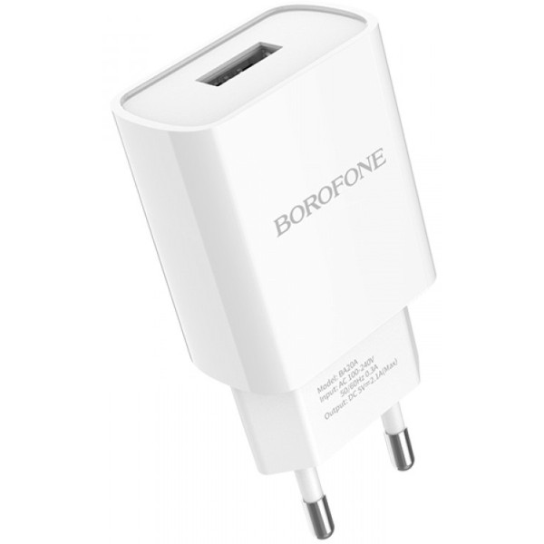 Фото - Сетевое зарядное устройство BOROFONE BA20A Type-C 10.5W White (6931474700742)