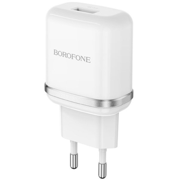 Фото - Сетевое зарядное устройство BOROFONE BA36A QC3.0 18W Type-C White (6931474716019)