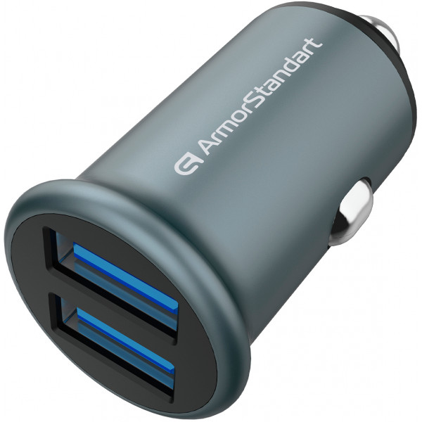 Фото - Автомобильное зарядное устройство Armorstandart xUSB QC3.0 Grey (ARM65438) Фото - Автомобильное зарядное устройство Armorstandart xUSB QC3.0 Grey (ARM65438)