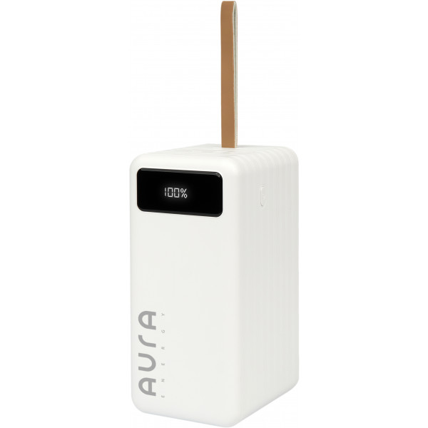 Фото - Батарея мобильная Aura NRG-P100 100000 mAh 22.5W White (PBANRG-P100W)