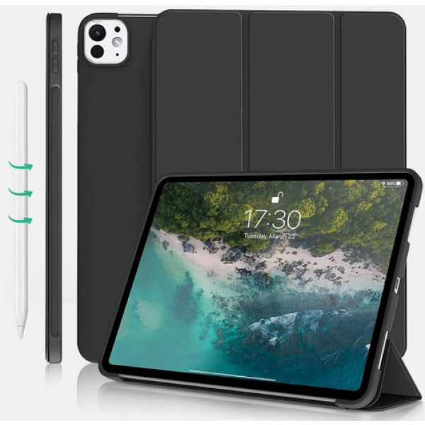 Фото - Чехол для планшета BeCover Tri Fold Soft TPU Silicone for Apple iPad Pro 13'' M4 2024 Black (711750)