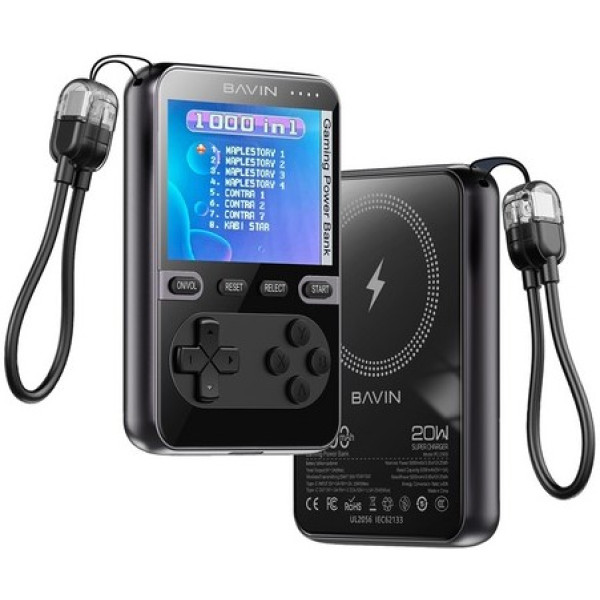 Фото - Батарея мобильная Bavin PC1200S 5000 mAh GAMING 20W Black (Y-PC1200S BK)