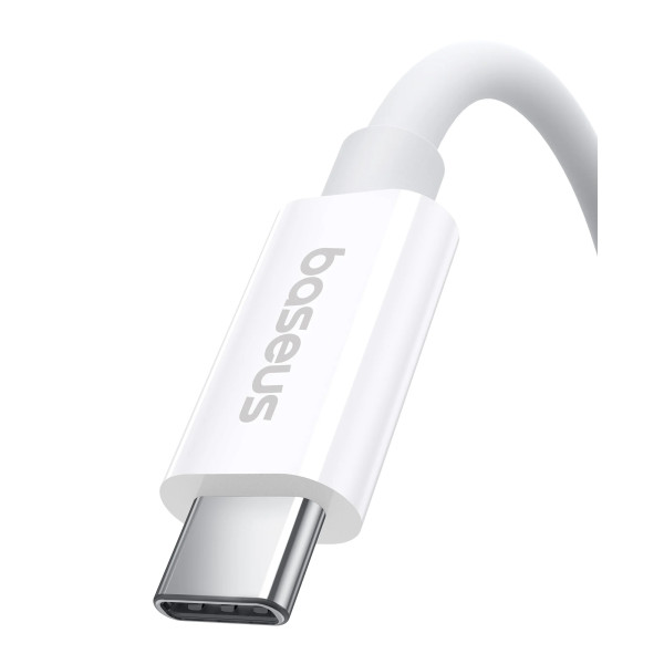 Фото - Кабель синхронизации данных Baseus Superior 2 USB4 Full-Function Fast Charging Cable USB-C to USB-C 240W Moon White (P10365200211-05)