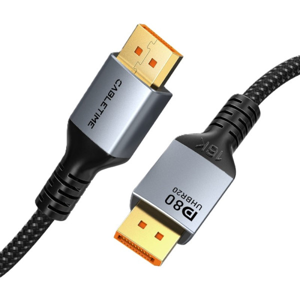 Фото - Кабель Cabletime DisplayPort v2.1 2m Black (CD13L)