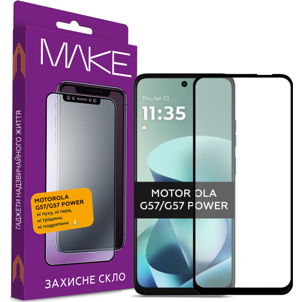 Фото - Защитное стекло для смартфона MAKE for Motorola G57/G57 Power (MGF-G57/G57P)