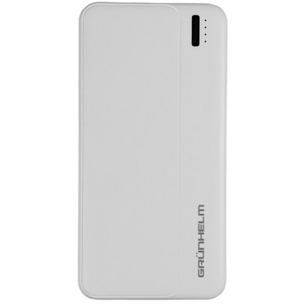 Фото - Батарея мобильная Grunhelm 10.000 mAh White (GP-10W) Фото - Батарея мобильная Grunhelm 10.000 mAh White (GP-10W)