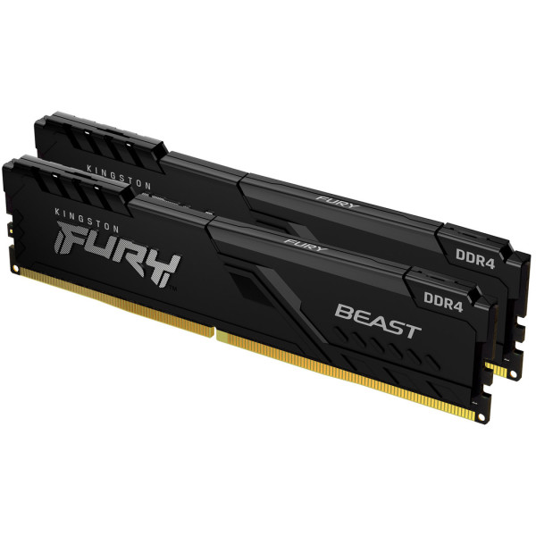 Фото - Память DDR Kingston 16GB 3200MT/s DDR4 CL16 DIMM (Kit of 2) FURY Beast (KF432C16BBK2/16WP)