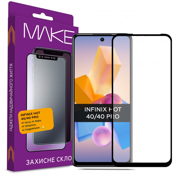 Фото - Защитное стекло для смартфона MAKE Infinix Hot 40/40 Pro (MGF-IH40/40P)