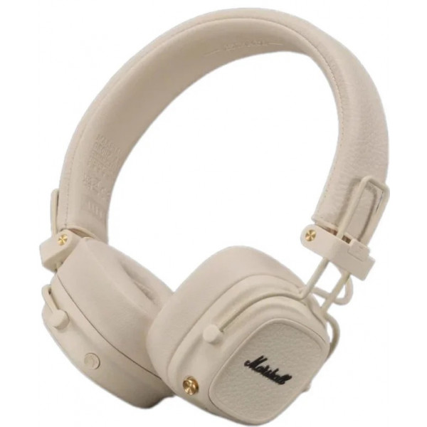 Фото - Уценка - Наушники накладные беспроводные Marshall Major V Cream (1006833)