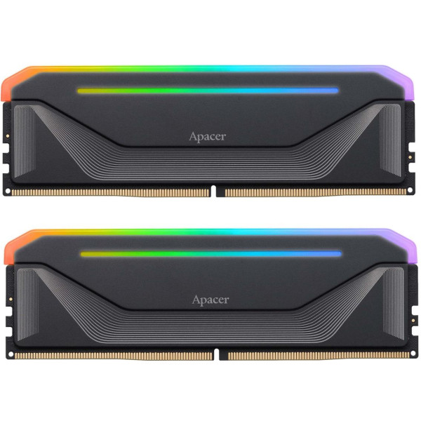 Фото - Память DDR Apacer DDR5 2x16GB/5600 NOX RGB Black (AH5U32G56C522NBAA-2)