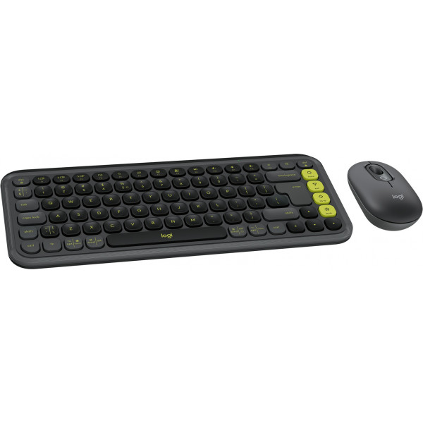 Фото - Уценка - Клавиатура+мышь беспроводная Logitech POP Icon COMBO Graphite UKR (920-013156)