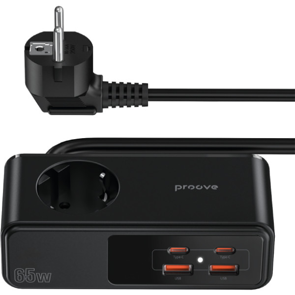 Фото - Сетевой фильтр Proove Homester Pro 65W (AC + 2xType-C + 2xUSB) 1.5m Black (PSHP25002201) Фото - Сетевой фильтр Proove Homester Pro 65W (AC + 2xType-C + 2xUSB) 1.5m Black (PSHP25002201)