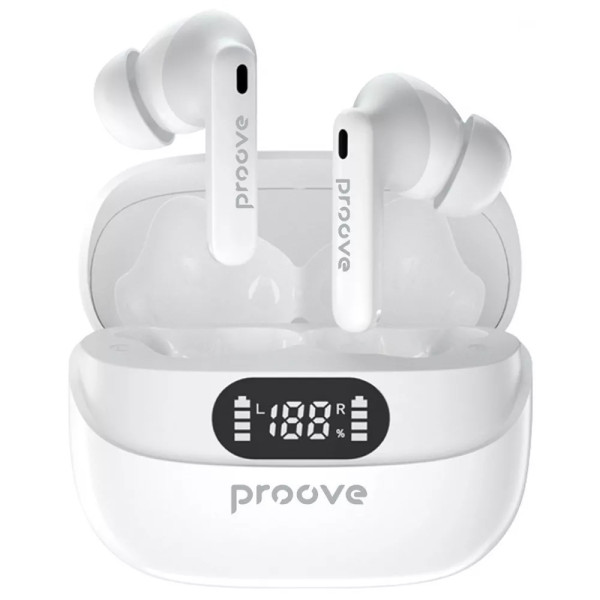 Фото - Наушники вкладыши беспроводные TWS Proove Digital Pro TWS with ANC (APP) White (TWAP54002202)