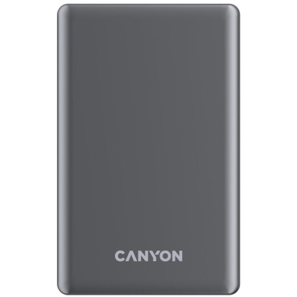 Фото - Батарея мобильная Canyon OnPower 505 slim Magsafe 5000 mAh PD20W Dark Grey (CNS-CPB505DG)