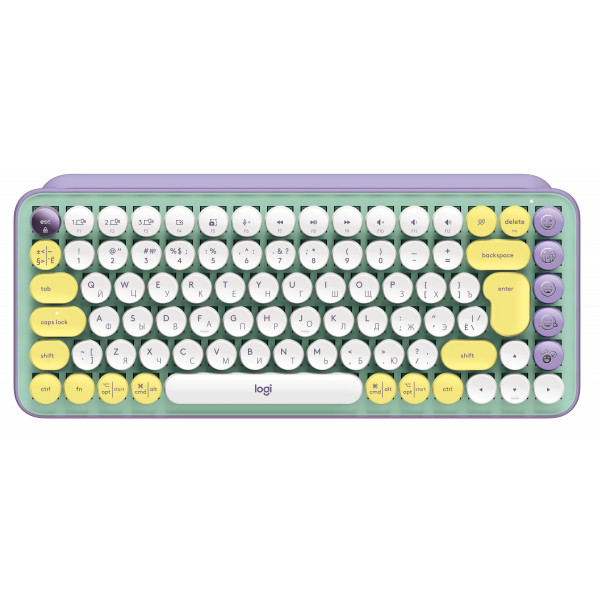 Фото - Клавиатура беспроводная Logitech POP Keys Wireless Mechanical Keyboard With Emoji Keys Daydream Mint (920-010736)