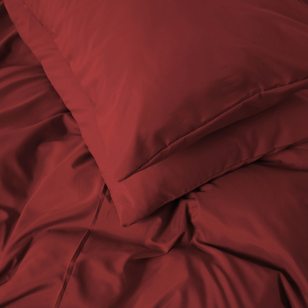 Фото - Наволочка MirSon №19-1655 Garnet Mikrosatin Premium 70х70 см (2200007236800)