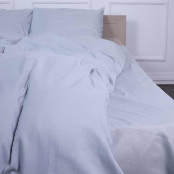 Фото - Комплект постельного белья MirSon №14-4102 Glacier Gray Mikrosatin Premium 175х210 см (2200007230273)