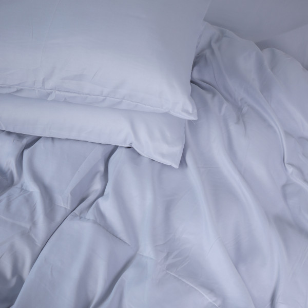 Фото - Комплект постельного белья MirSon №14-4102 Glacier Gray Mikrosatin Premium 220х240 см (2200007230280)