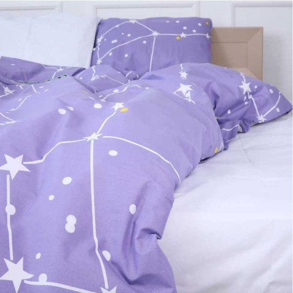 Фото - Комплект постельного белья детский MirSon 110х140 см Бязь 17-4742 Constellation (2200008929275)