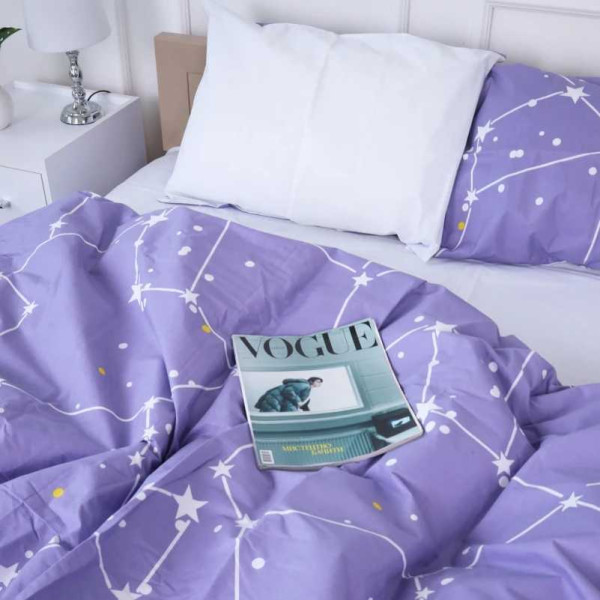 Фото - Комплект постельного белья детский MirSon 110х140 см Бязь 17-4742 Constellation (2200008929275)