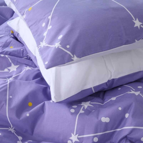 Фото - Комплект постельного белья детский MirSon 110х140 см Бязь 17-4742 Constellation (2200008929275)