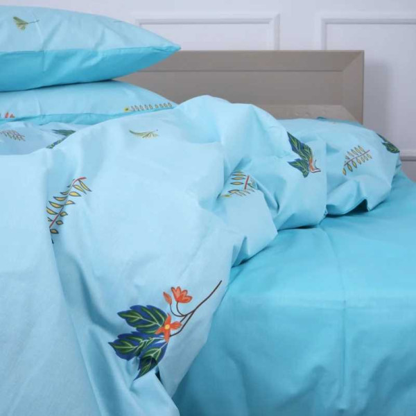 Фото - Комплект постельного белья детский MirSon 110х140 см Ranforce Elite 17-4736 Green leaves (2200008926410)