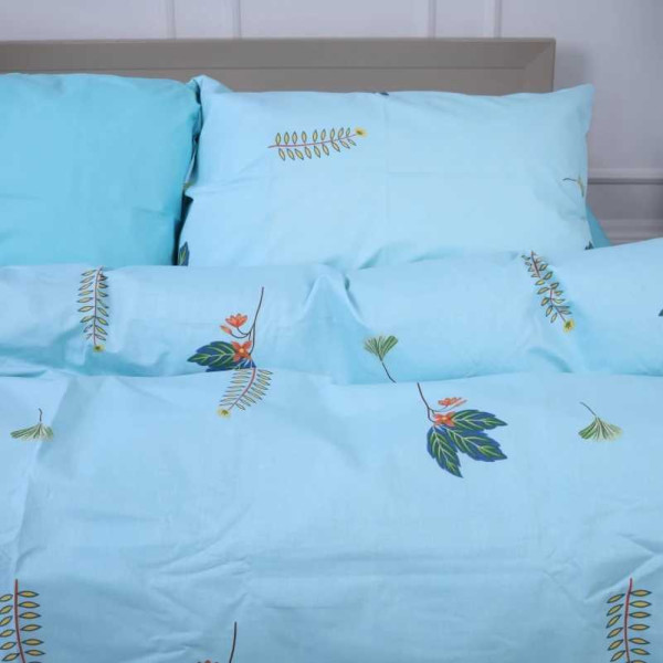 Фото - Комплект постельного белья детский MirSon 110х140 см Ranforce Elite 17-4736 Green leaves (2200008926410)