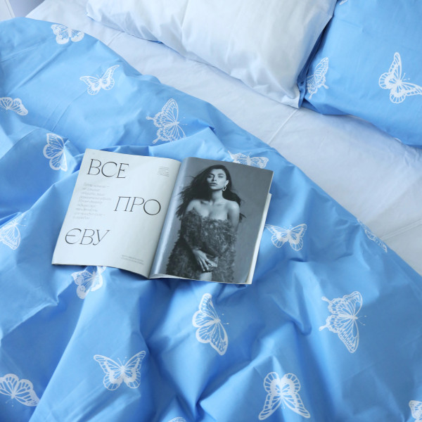 Фото - Наволочка MirSon Бязь 17-4752 Butterflies 60х60 см (2200008934385)