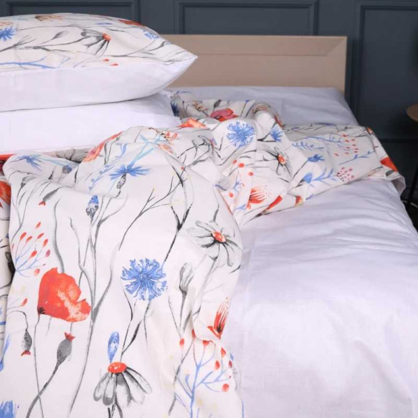 Фото - Комплект постельного белья детский MirSon 110х140 см 17-0814 Poppies Бязь (2200011495934)