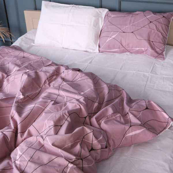 Фото - Наволочка MirSon 70х70 см 17-0810 Accents pink Бязь (2200011493848)
