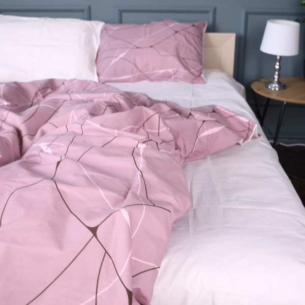 Фото - Наволочка MirSon 70х70 см 17-0810 Accents pink Бязь (2200011493848)