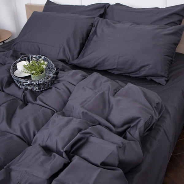 Фото - Комплект постельного белья MirSon Сатин Iron 0240 Grey 200х220 (2200000671660)