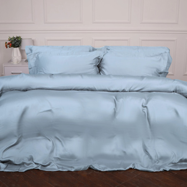 Фото - Наволочка MirSon Tencel №04 Blue 70х70 см (2200009369643)