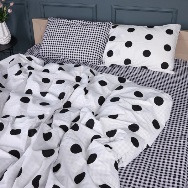 Фото - Наволочка MirSon Бязь 17-0664 Cell Circles 70х70 см (2200010037692)