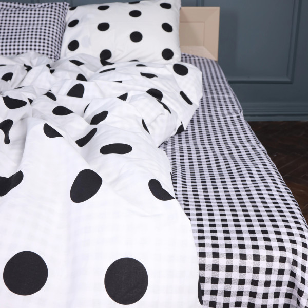 Фото - Наволочка MirSon Бязь 17-0664 Cell Circles 70х70 см (2200010037692)